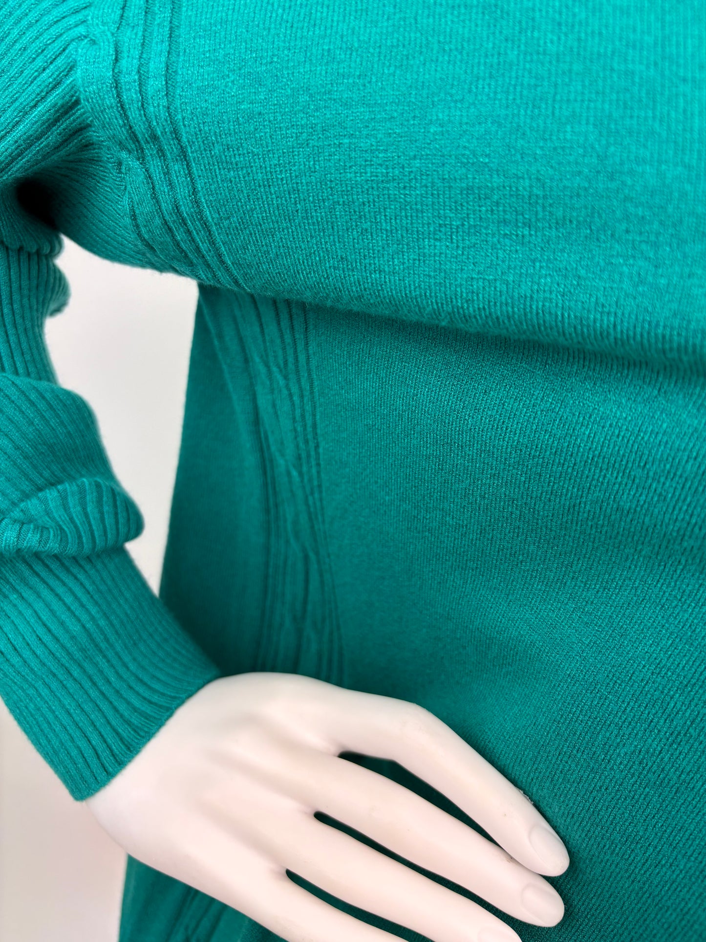 Strickpullover petrol, Gr. 36-42