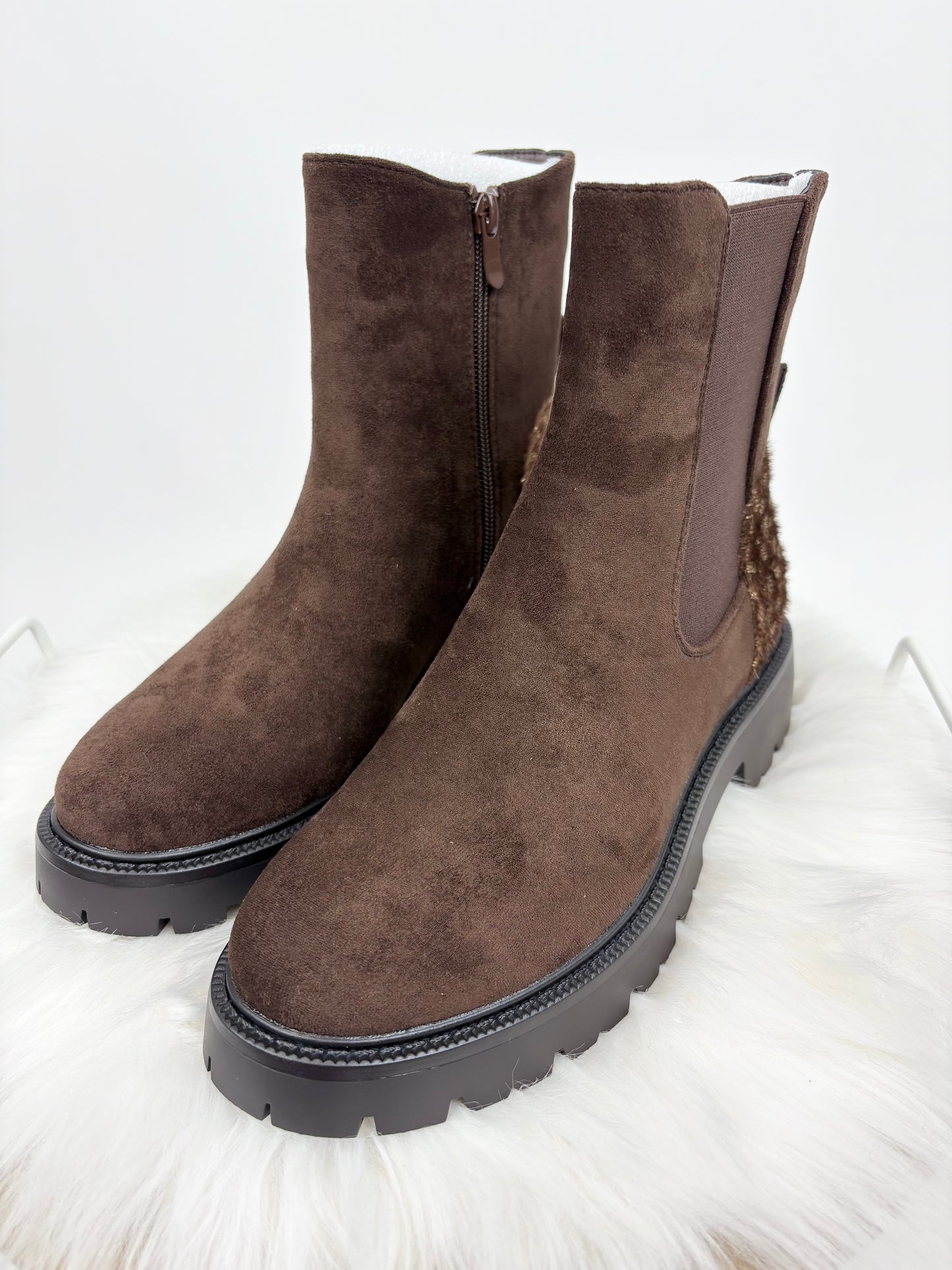 Boots - Wildlederoptik , Gr. 36-40