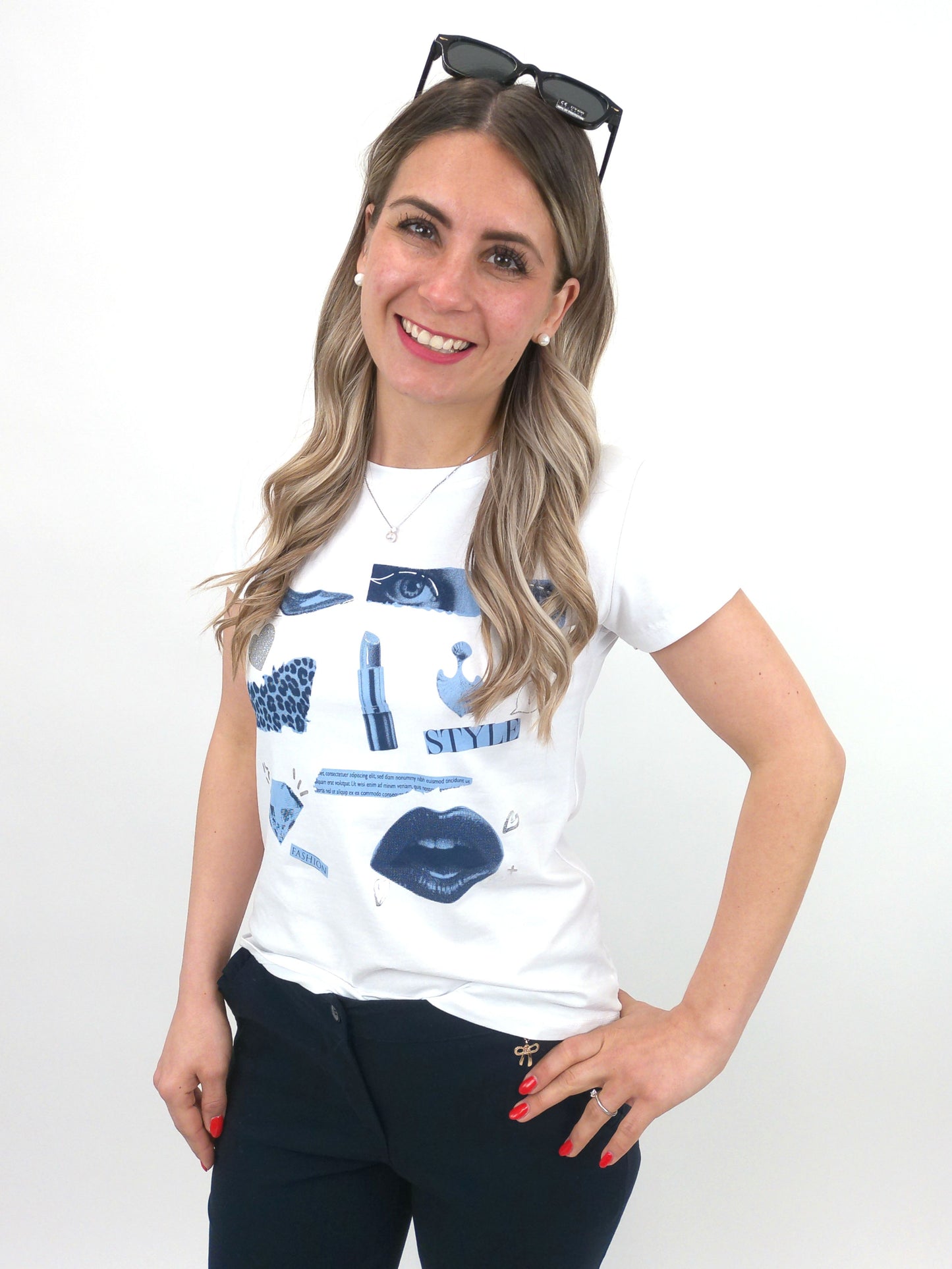 T-Shirt Lippenstift, Gr. 34-44