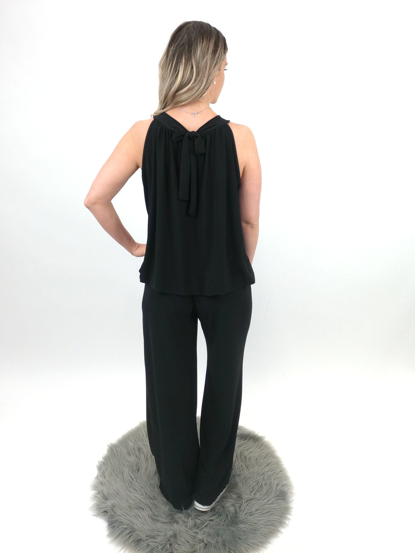 Jersey Top schwarz, Gr. 36-42