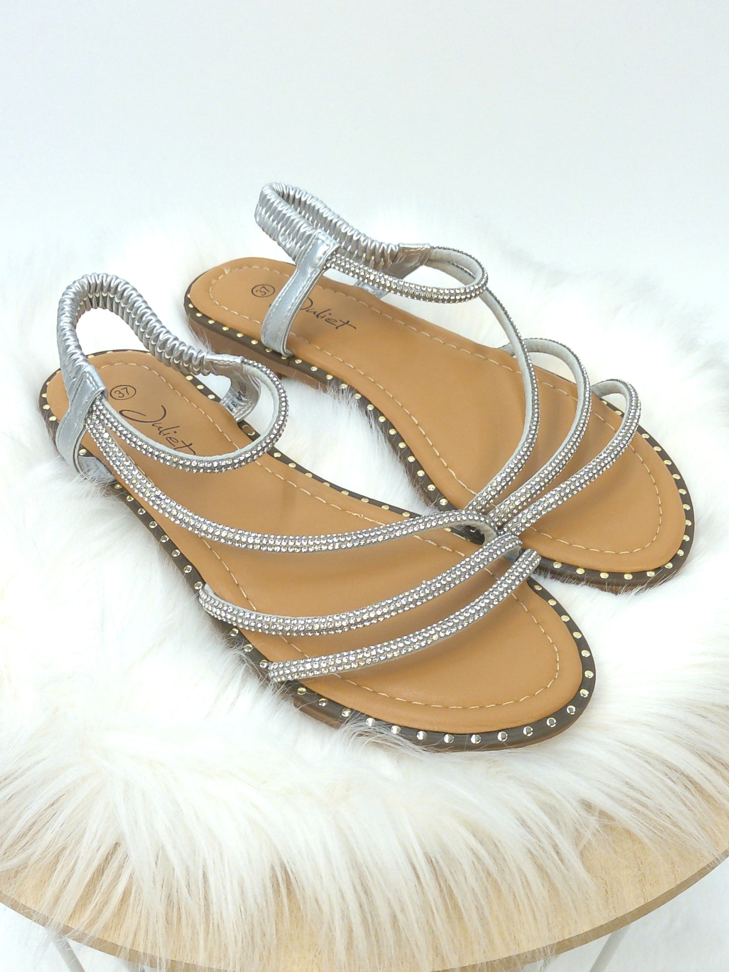 Sandale silber, Gr. 36-41