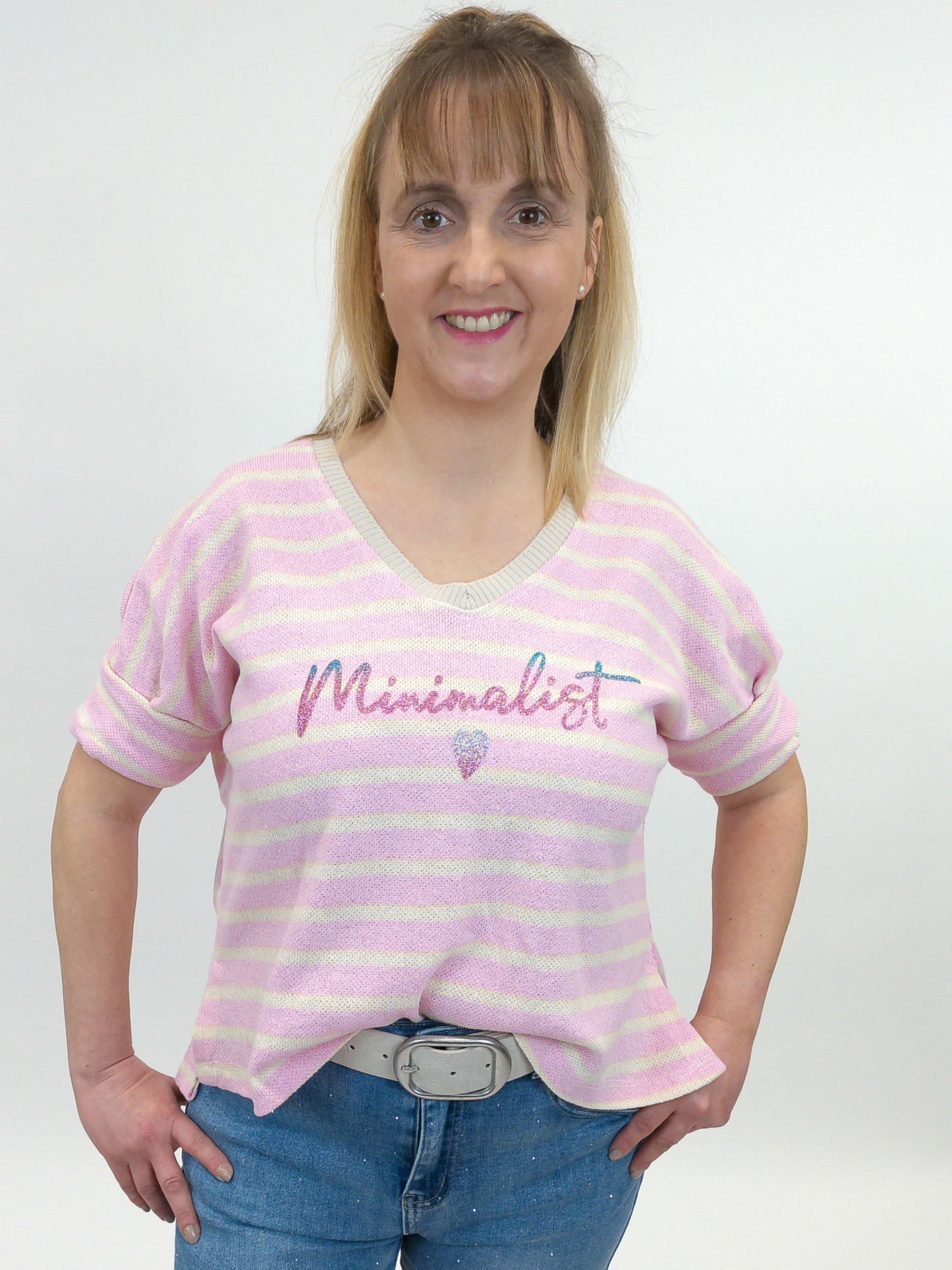 Pullover "Minimalist" rosa, Gr. 36-42