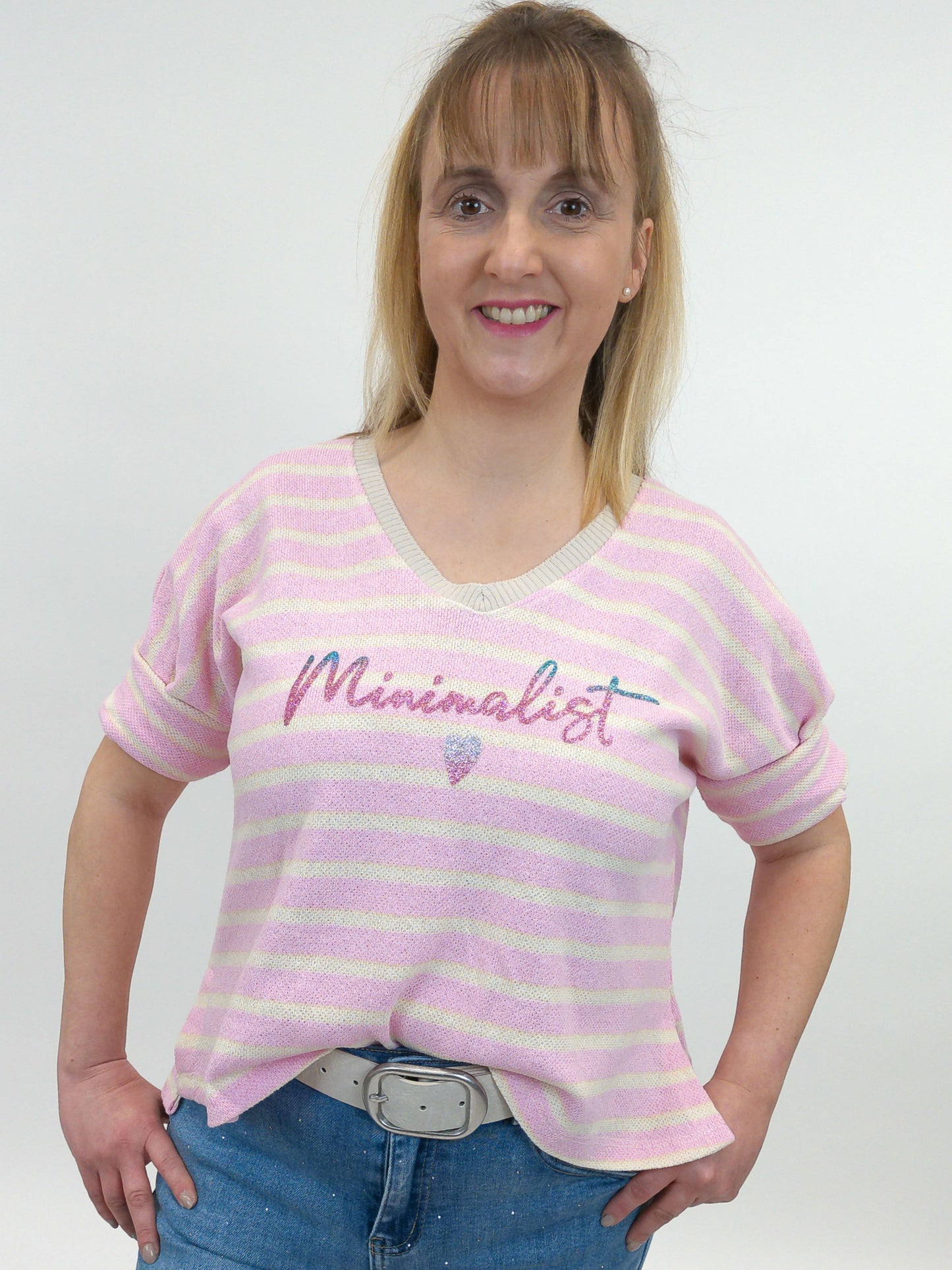 Pullover "Minimalist" rosa, Gr. 36-42