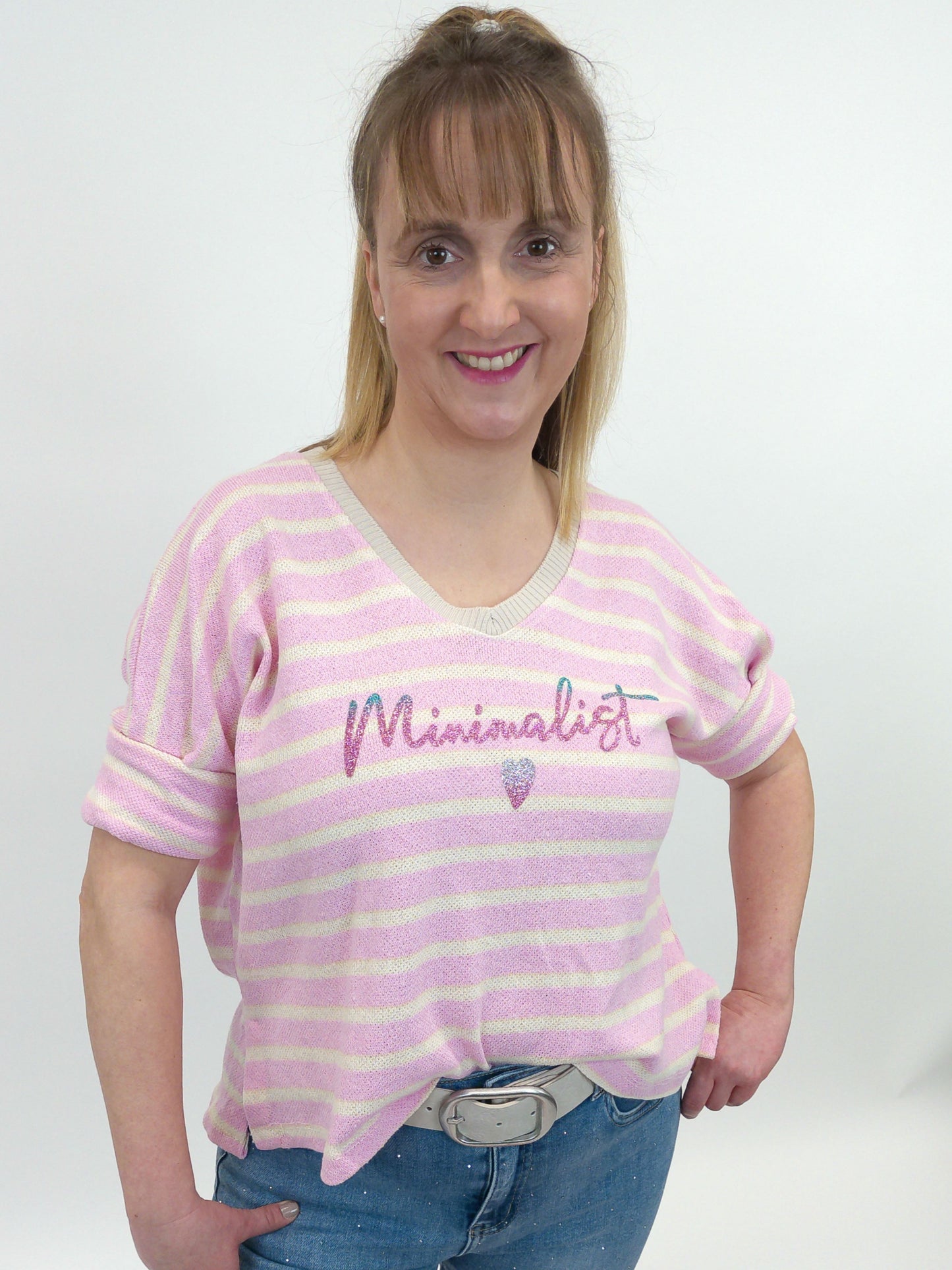 Pullover "Minimalist" rosa, Gr. 36-42
