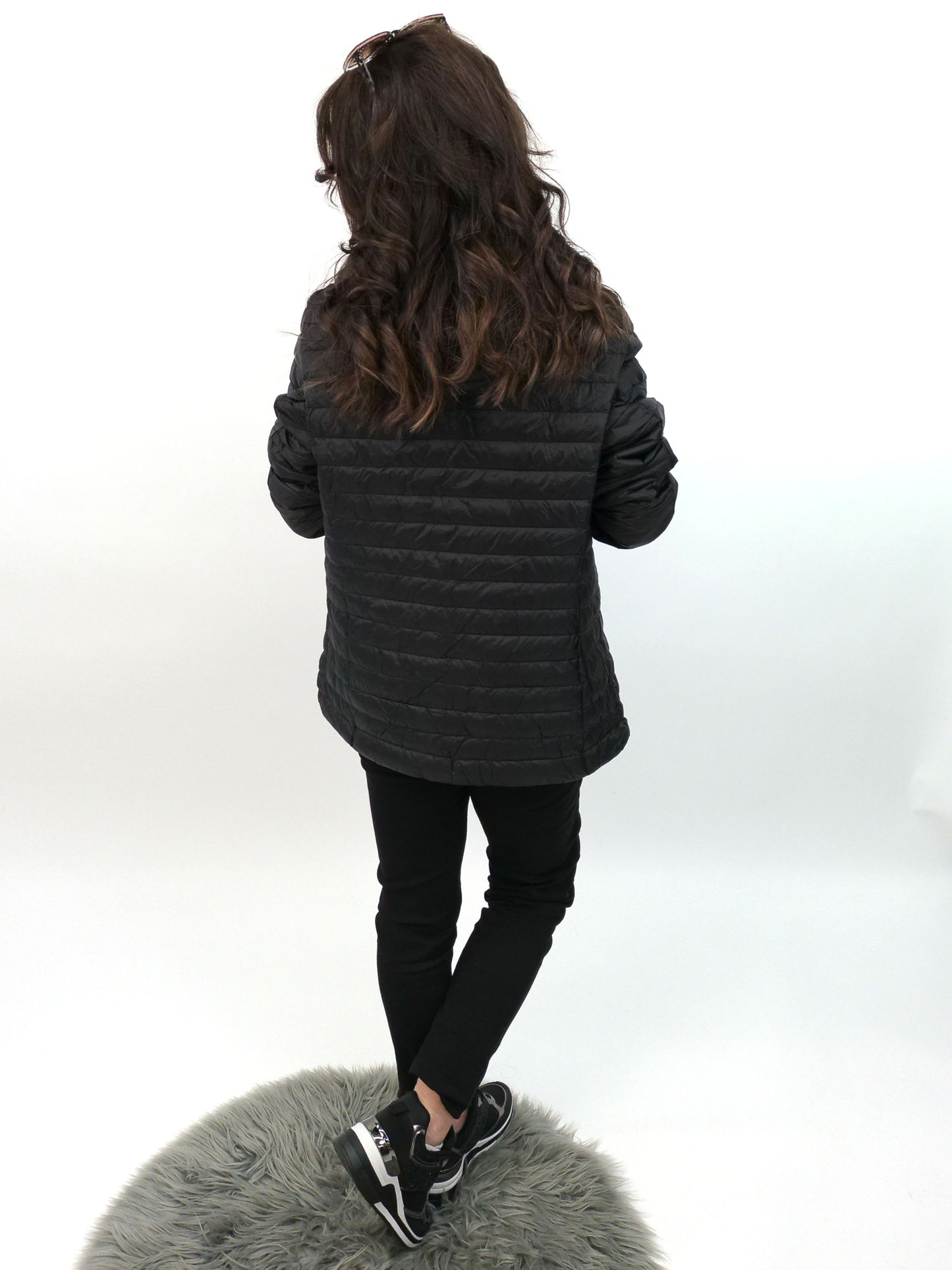 Leichtsteppjacke schwarz, Gr. 34-44