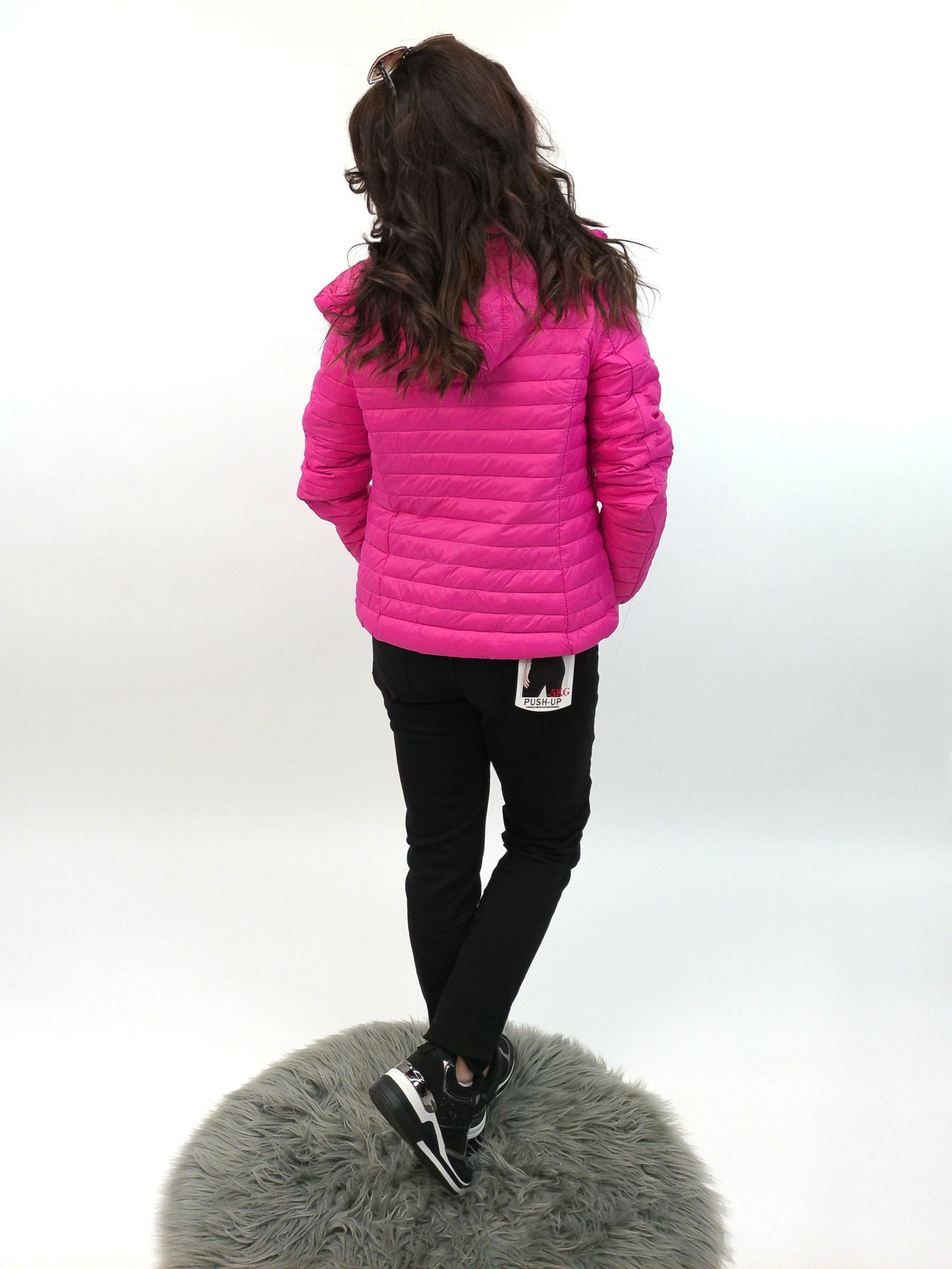 Leichtsteppjacke pink, Gr. 36-44