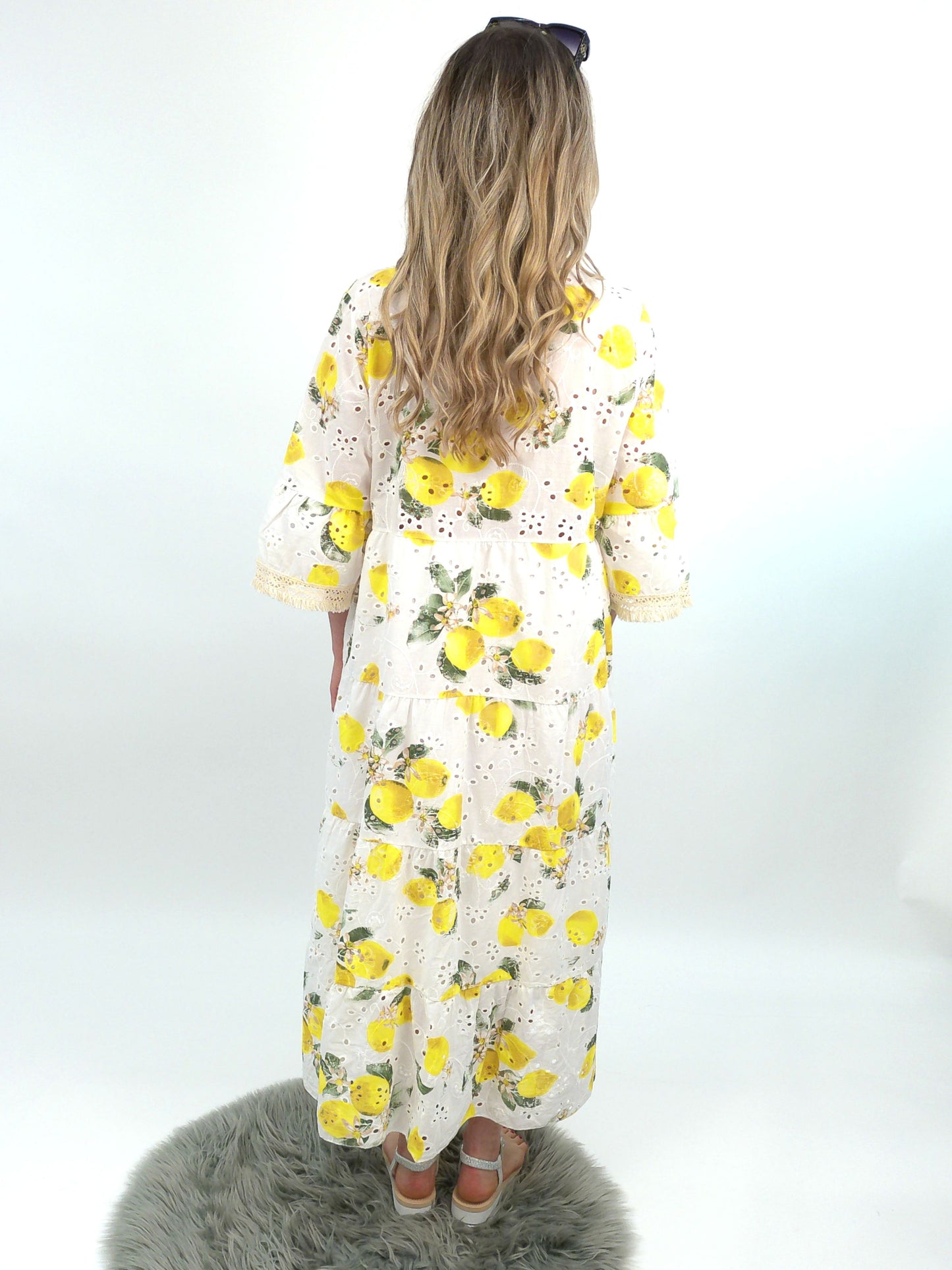 Kleid Zitrone lang, Gr. 36-42