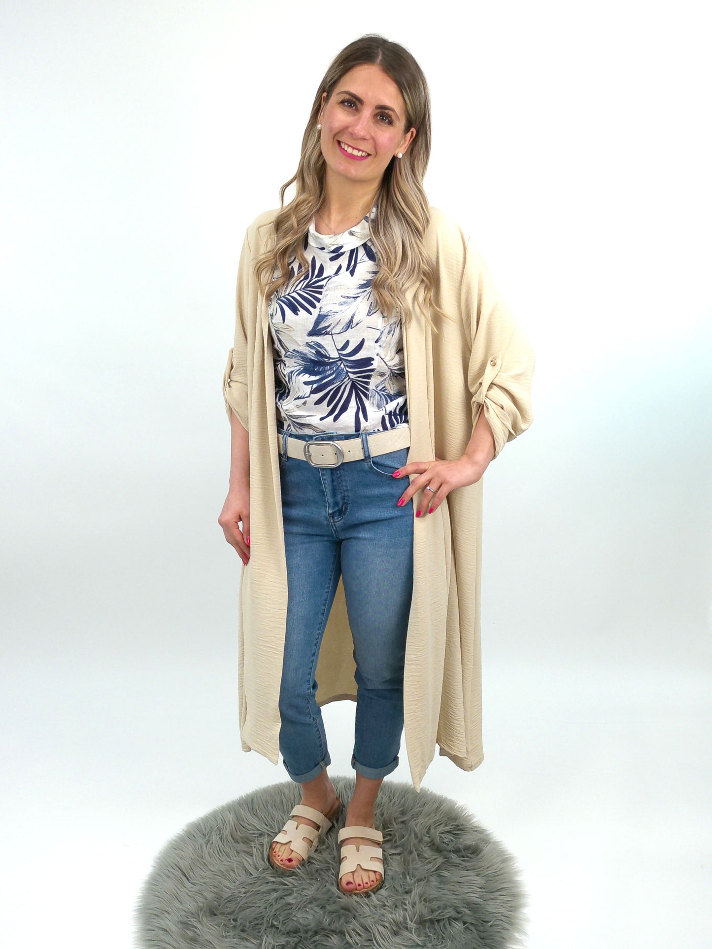 Cardigan beige, Gr. 36-42