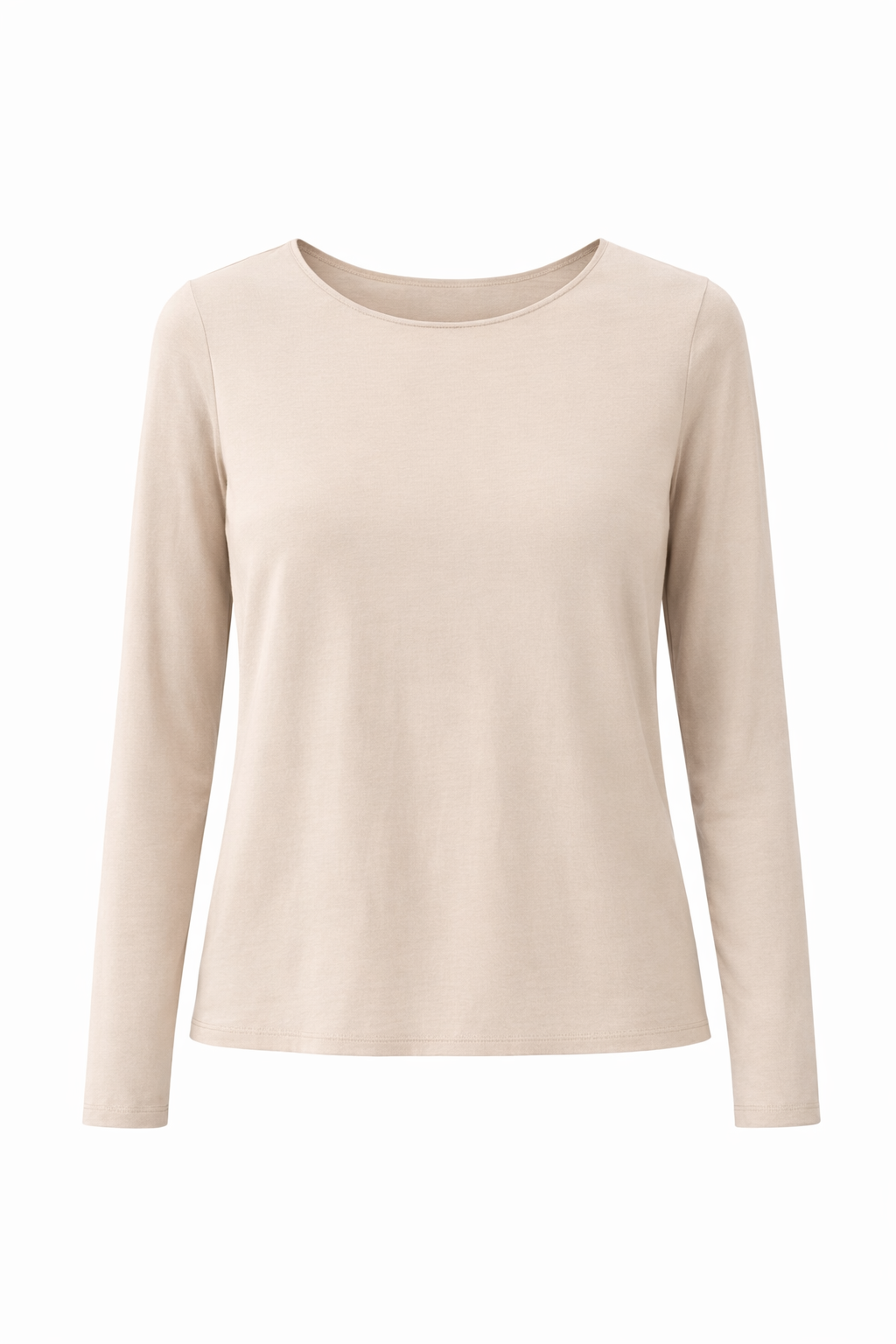 Basic-Shirt beige, Gr. 36-40