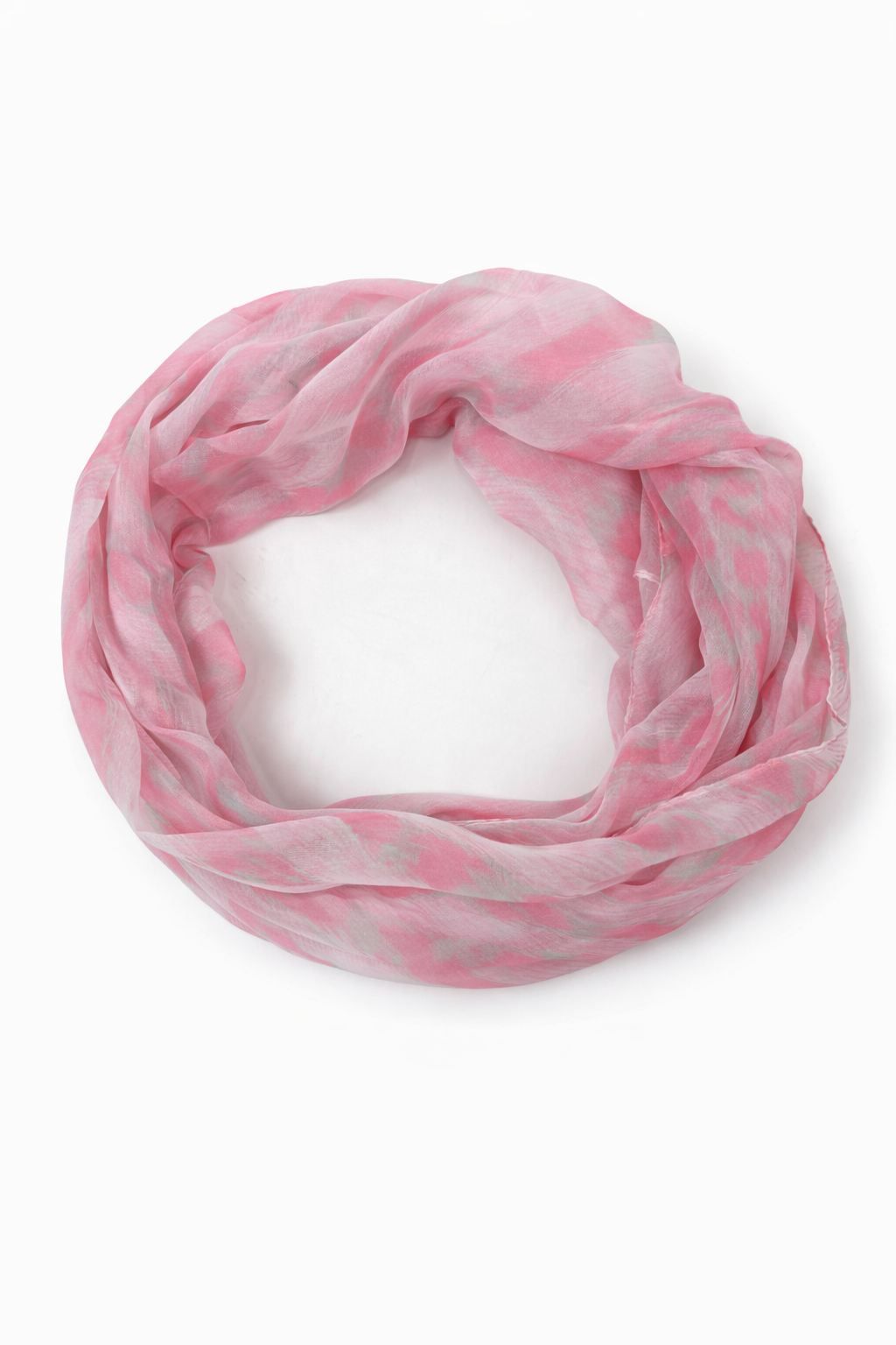Loop-Schal im Aquarell-Wellenprint pink