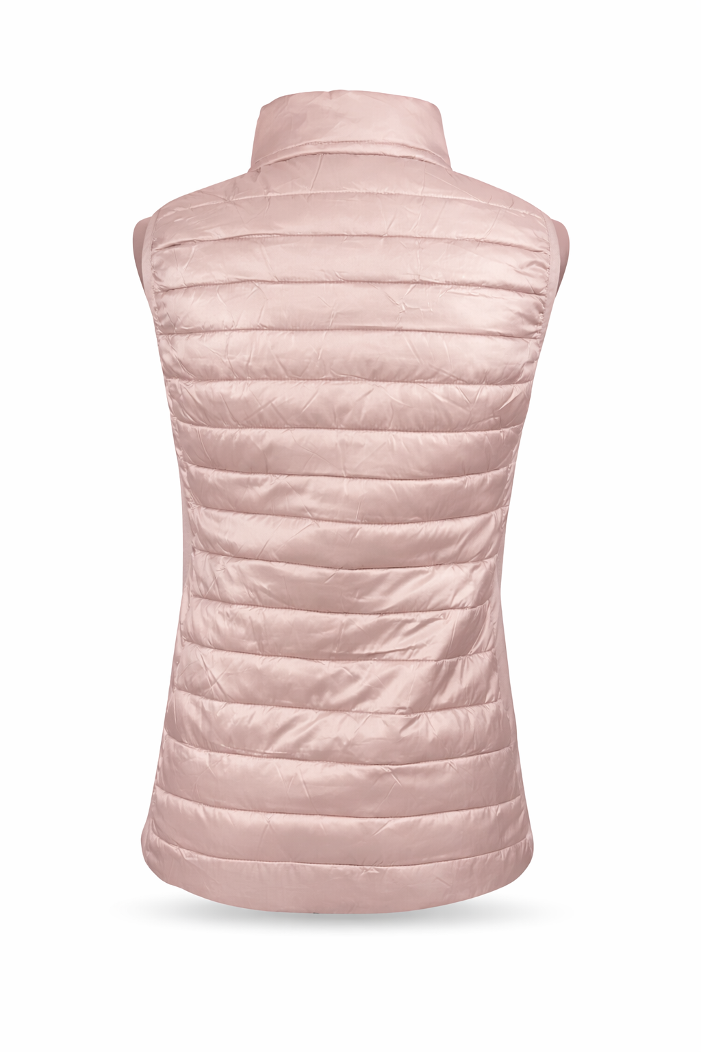 Leichte Steppweste mit Stehkragen rosa, Gr. 36-44