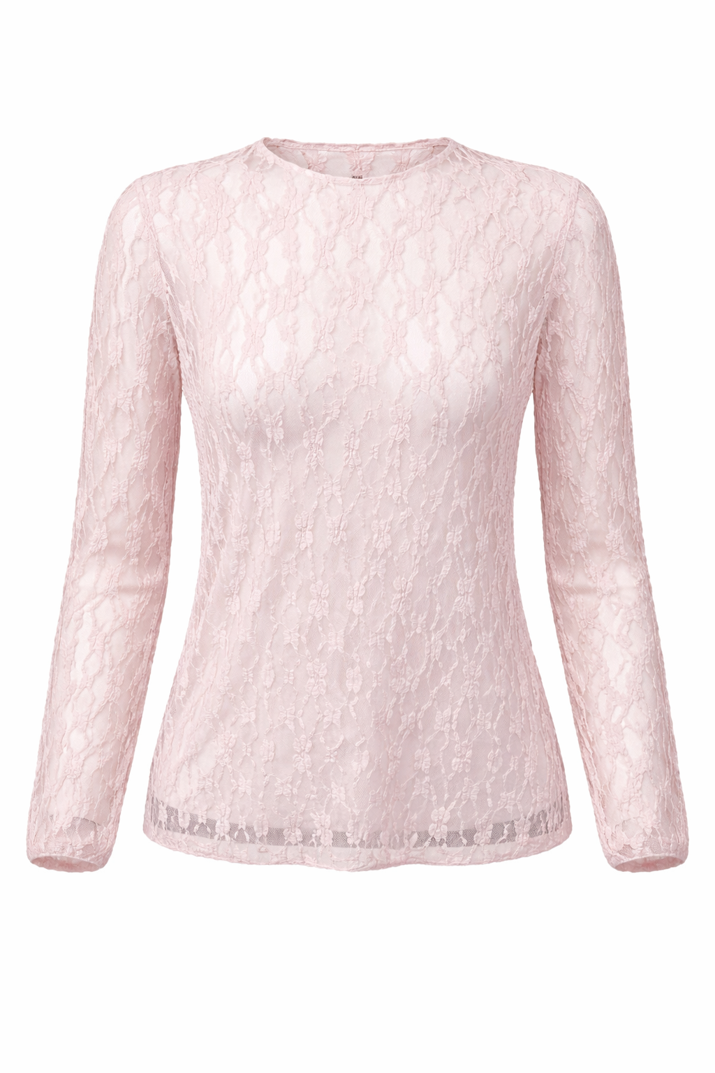 Zartes Spitzenoberteil rosa, Gr. 36-42