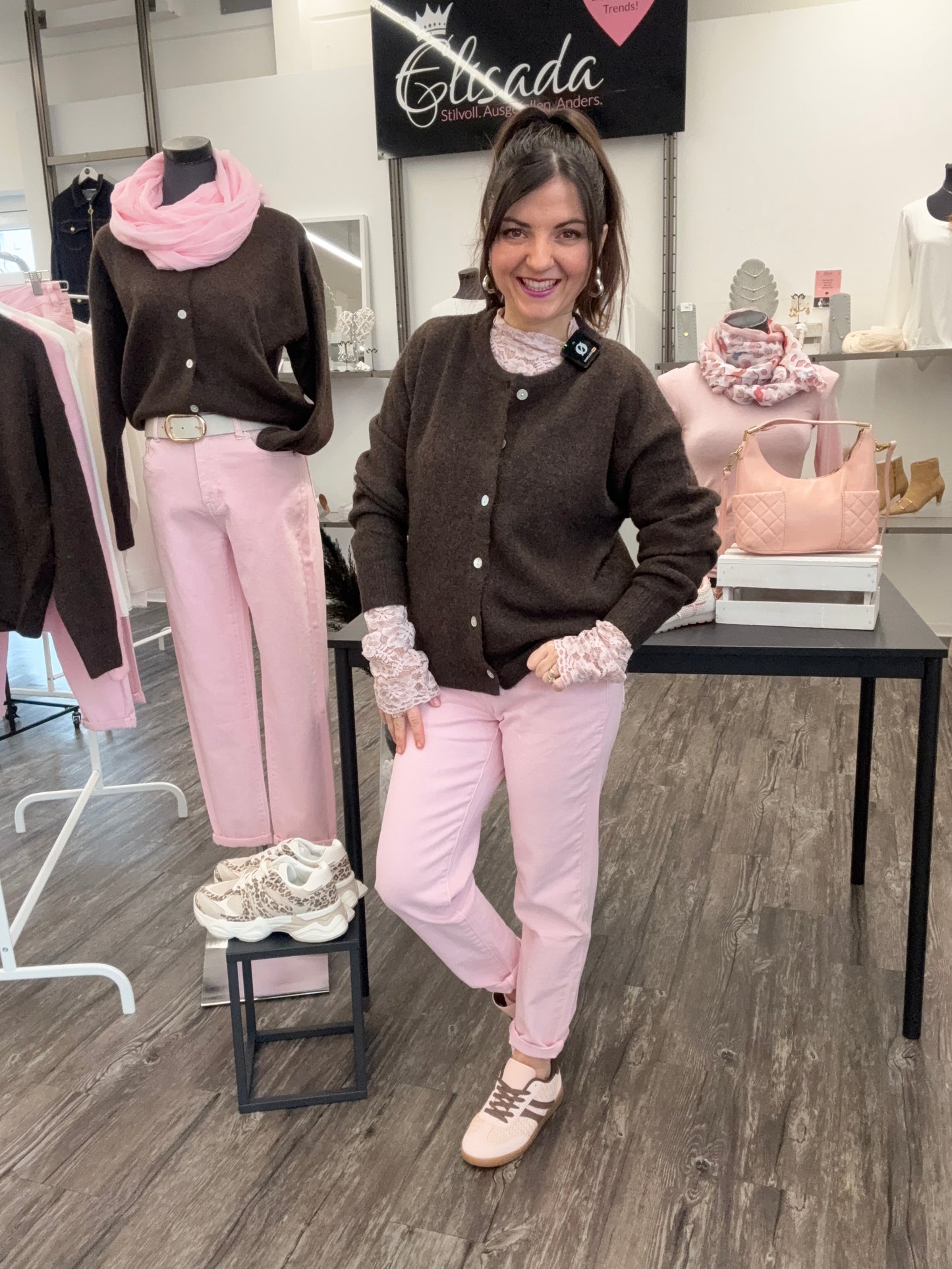 Cozy Basic Cardigan braun, Gr. 36-42