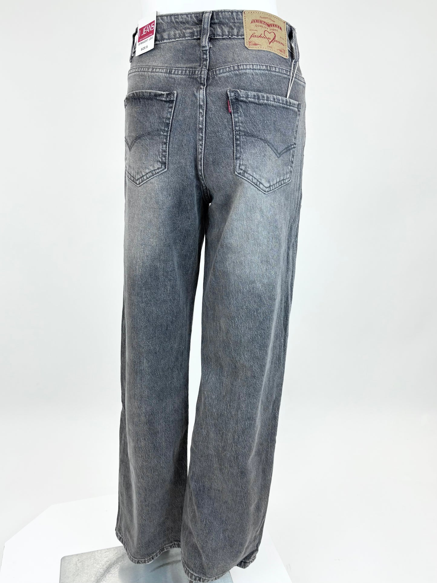 Wide-Leg Jeans grau Gr. 34-42