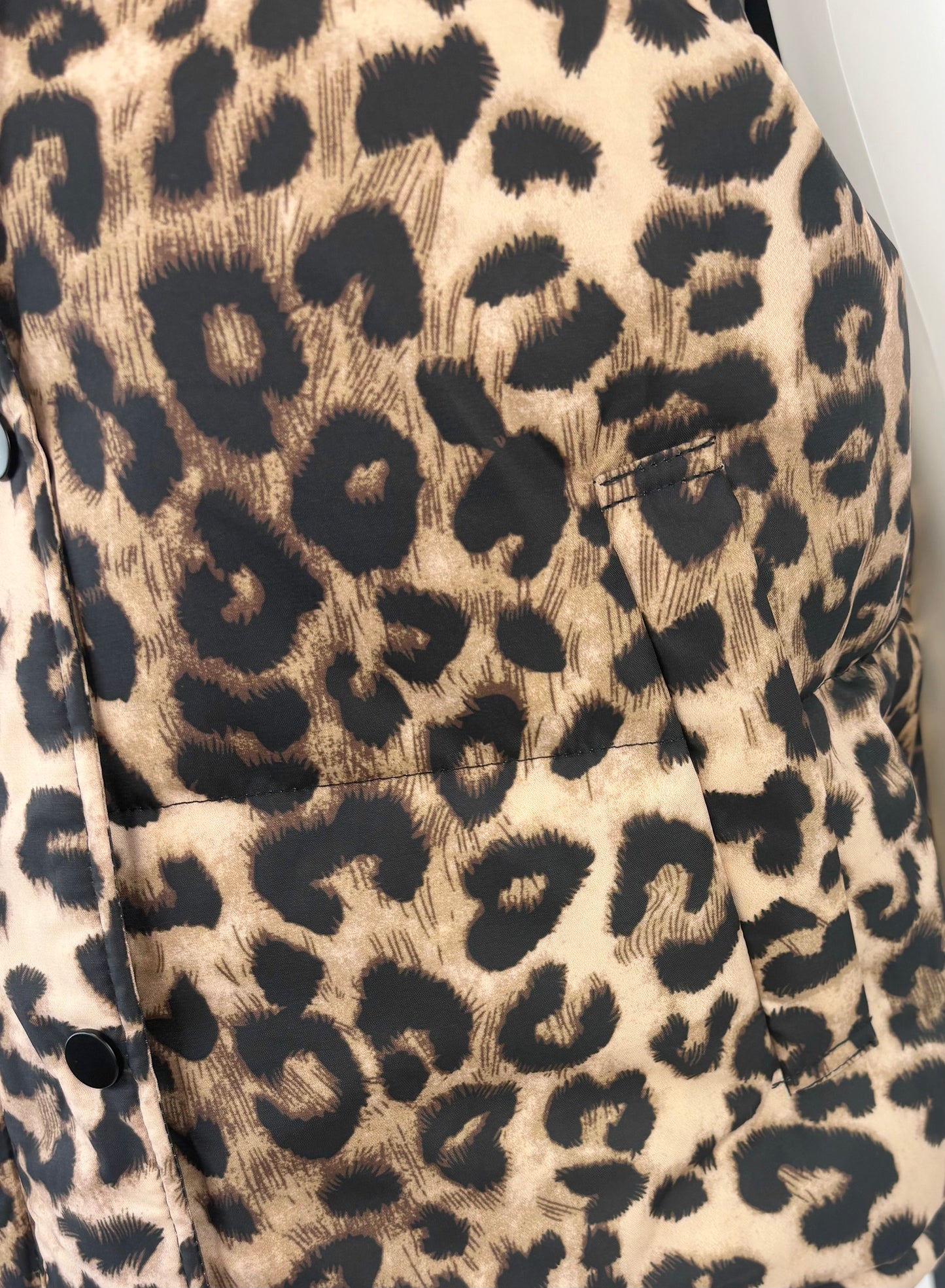 Steppweste Leopardenmuster Gr. 40-44