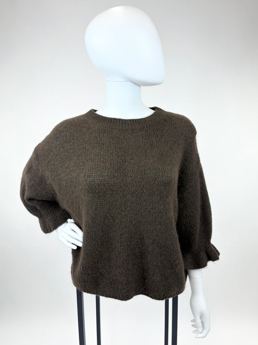 Pullover  dunkelbraun , Gr. 36-42