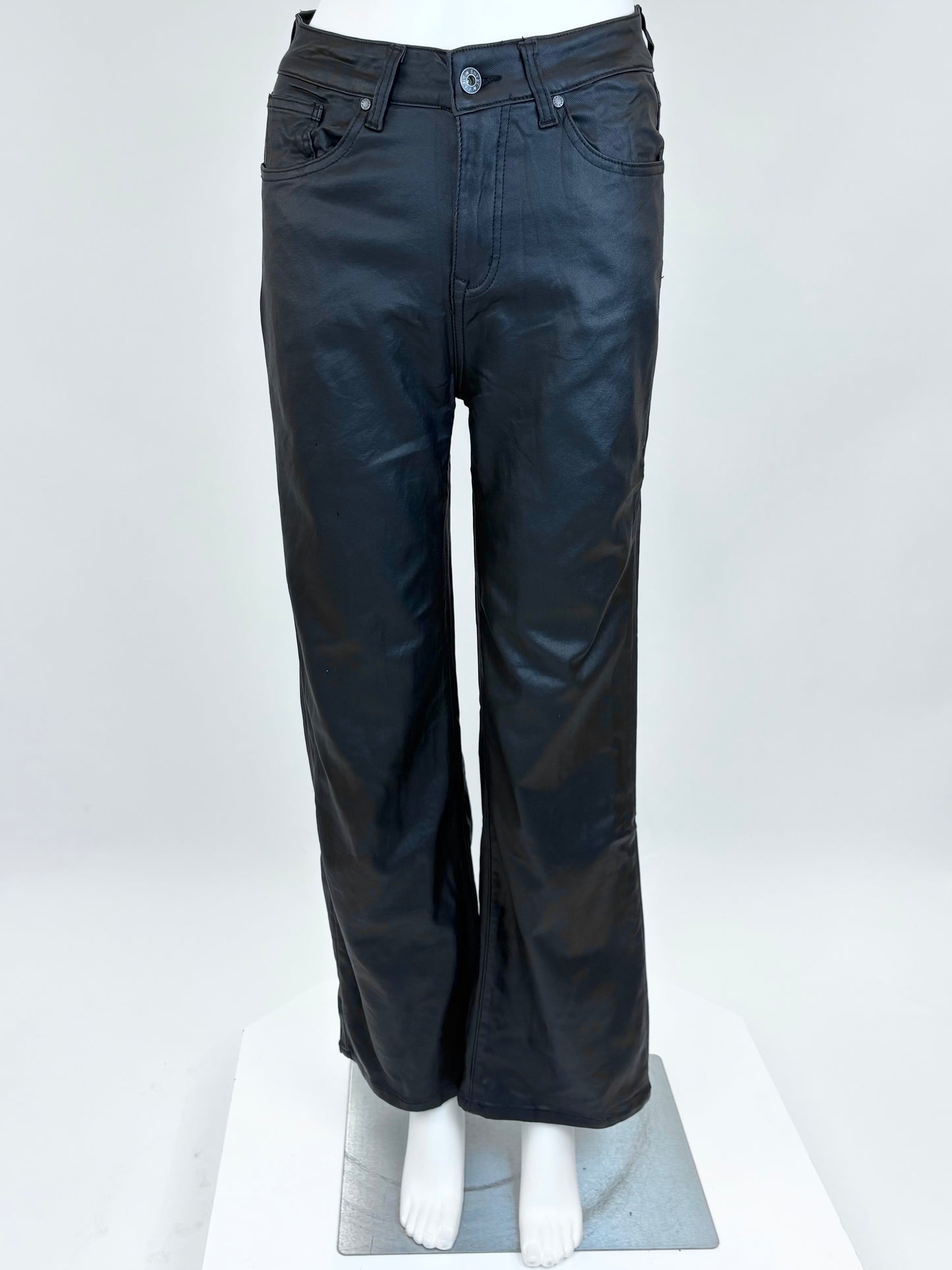 Kunstlederhose schwarz Gr. 34-42