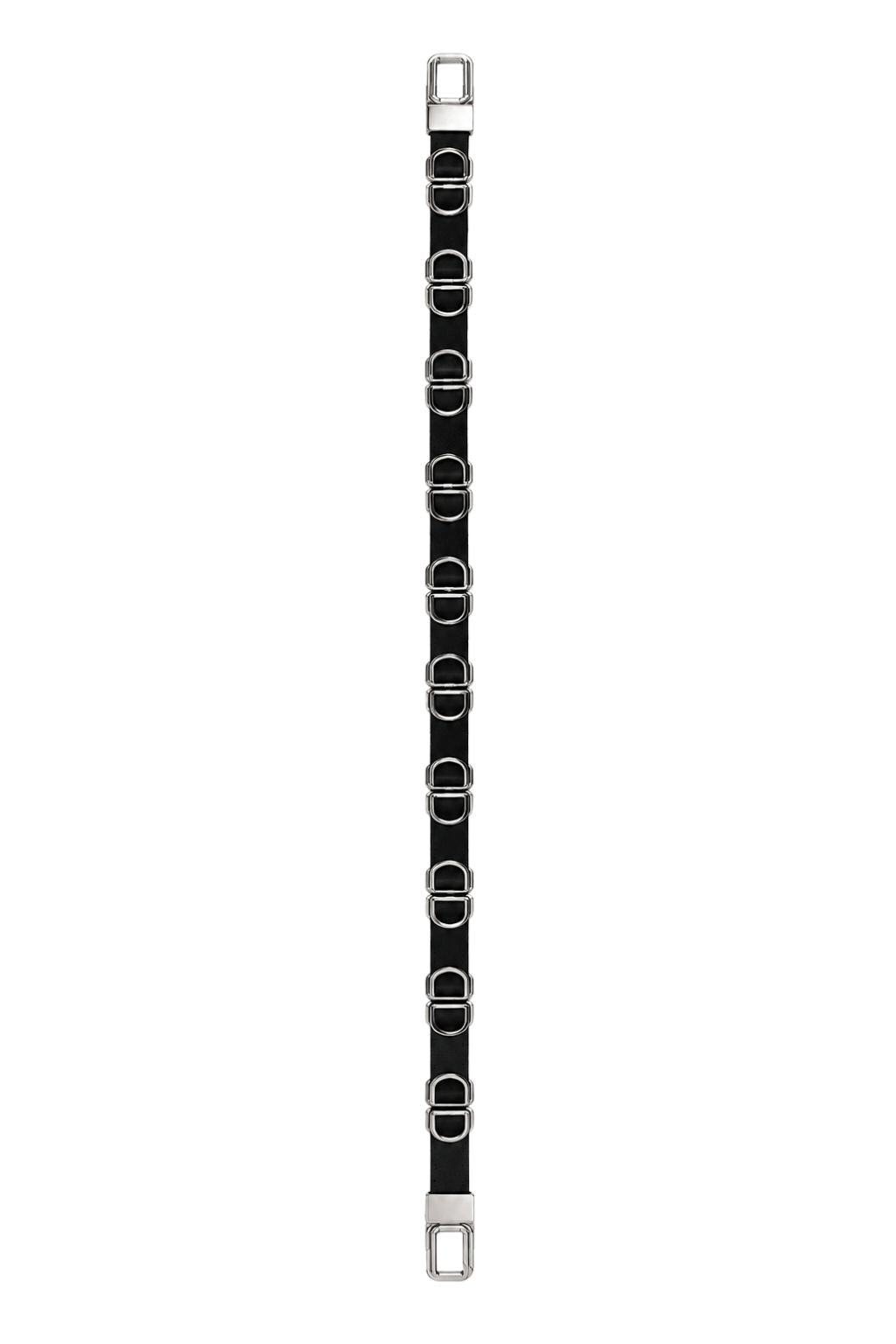 Schmuckgürtel mit Glitzer-Elementen schwarz (Verschluss eckig)