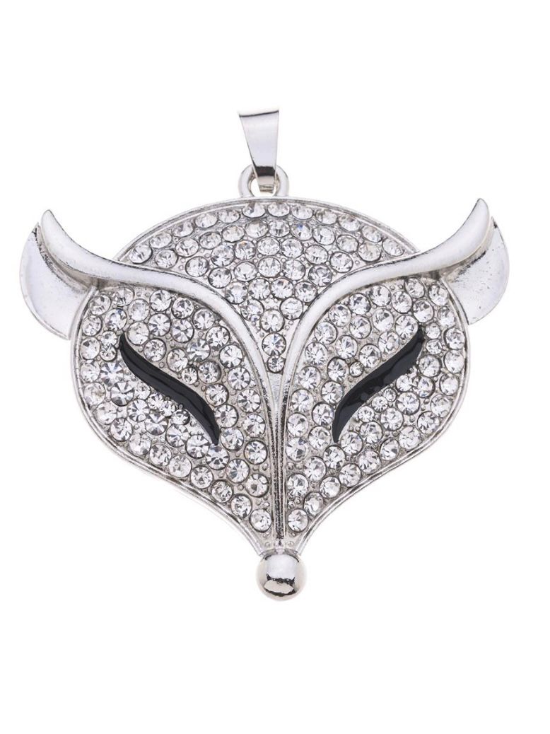 Eleganter Fuchs-Anhänger mit Strass