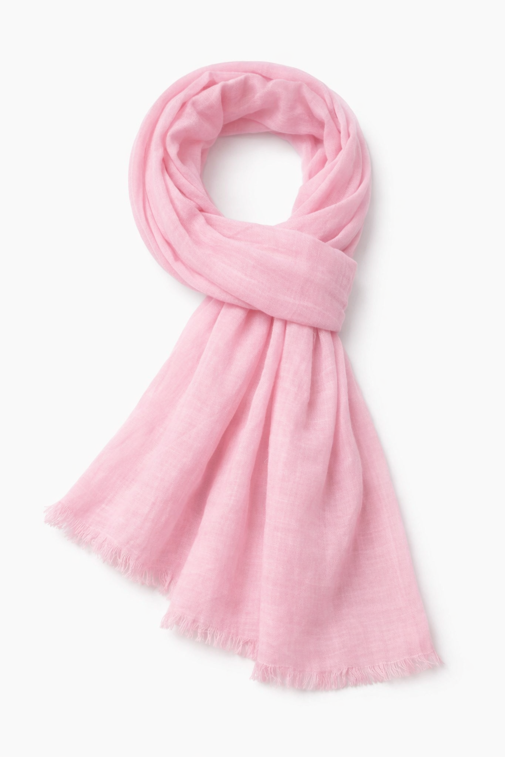 Leichter Basic-Schal rosa