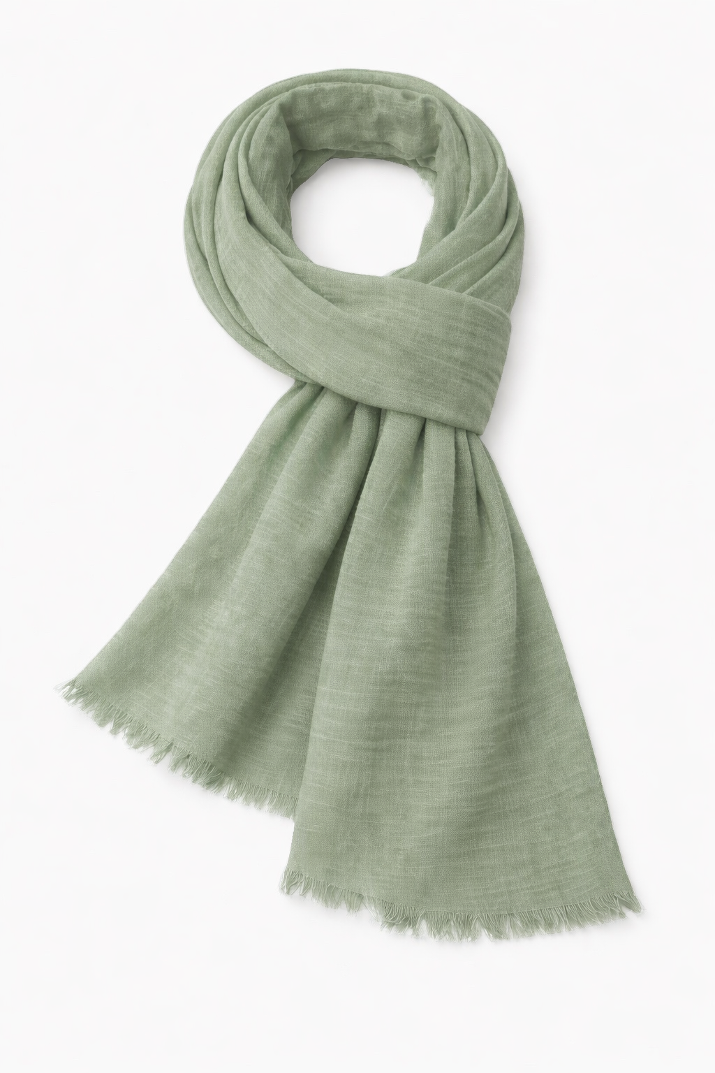 Leichter Basic-Schal hellgrün