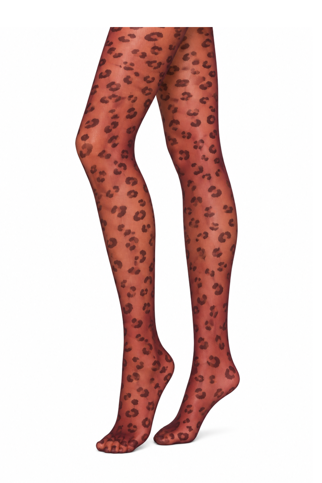 Strumpfhose Wild Leo bordeaux , Gr. 34-42