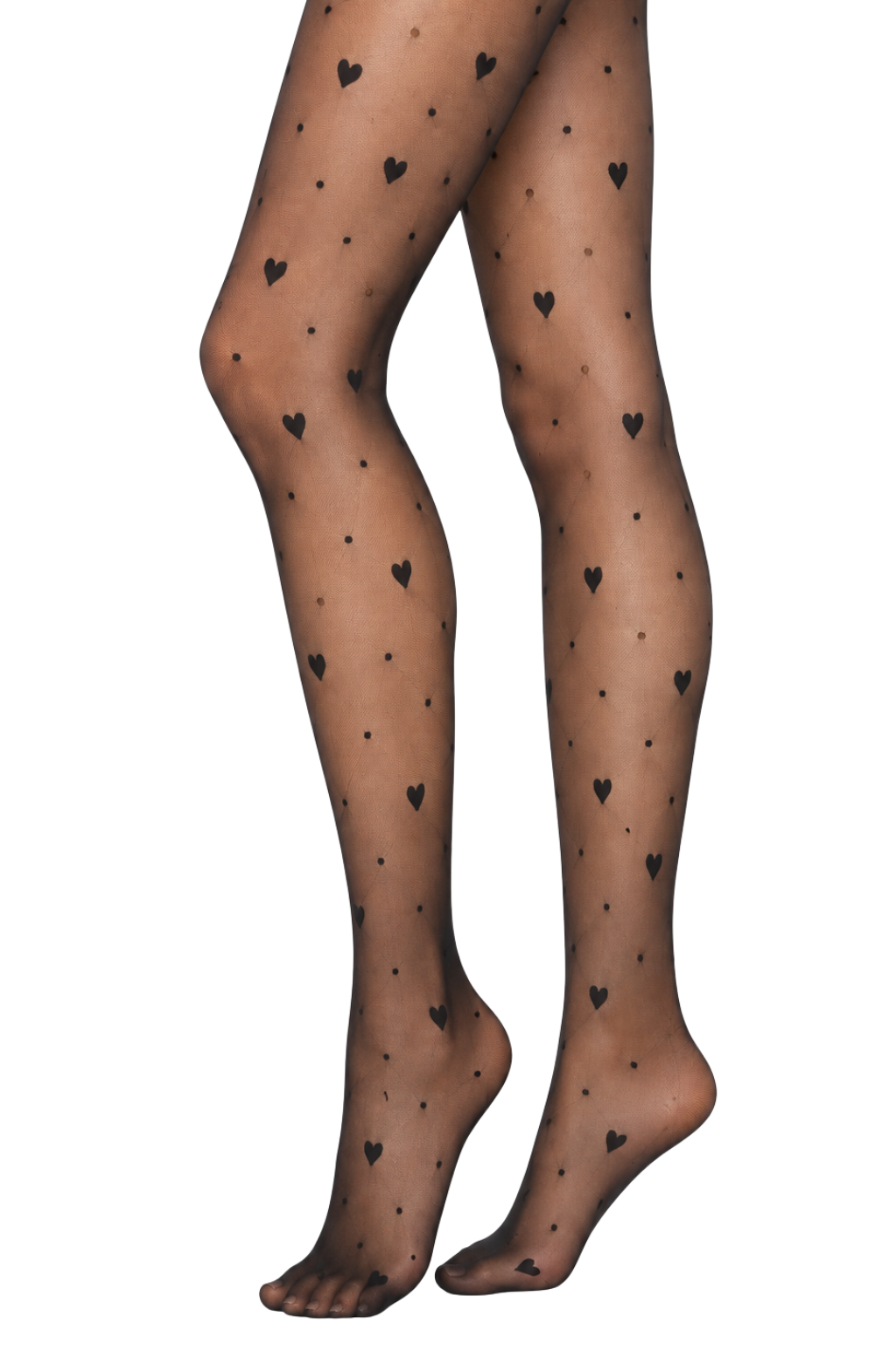 Strumpfhose Heart Affair schwarz , Gr. 34-42