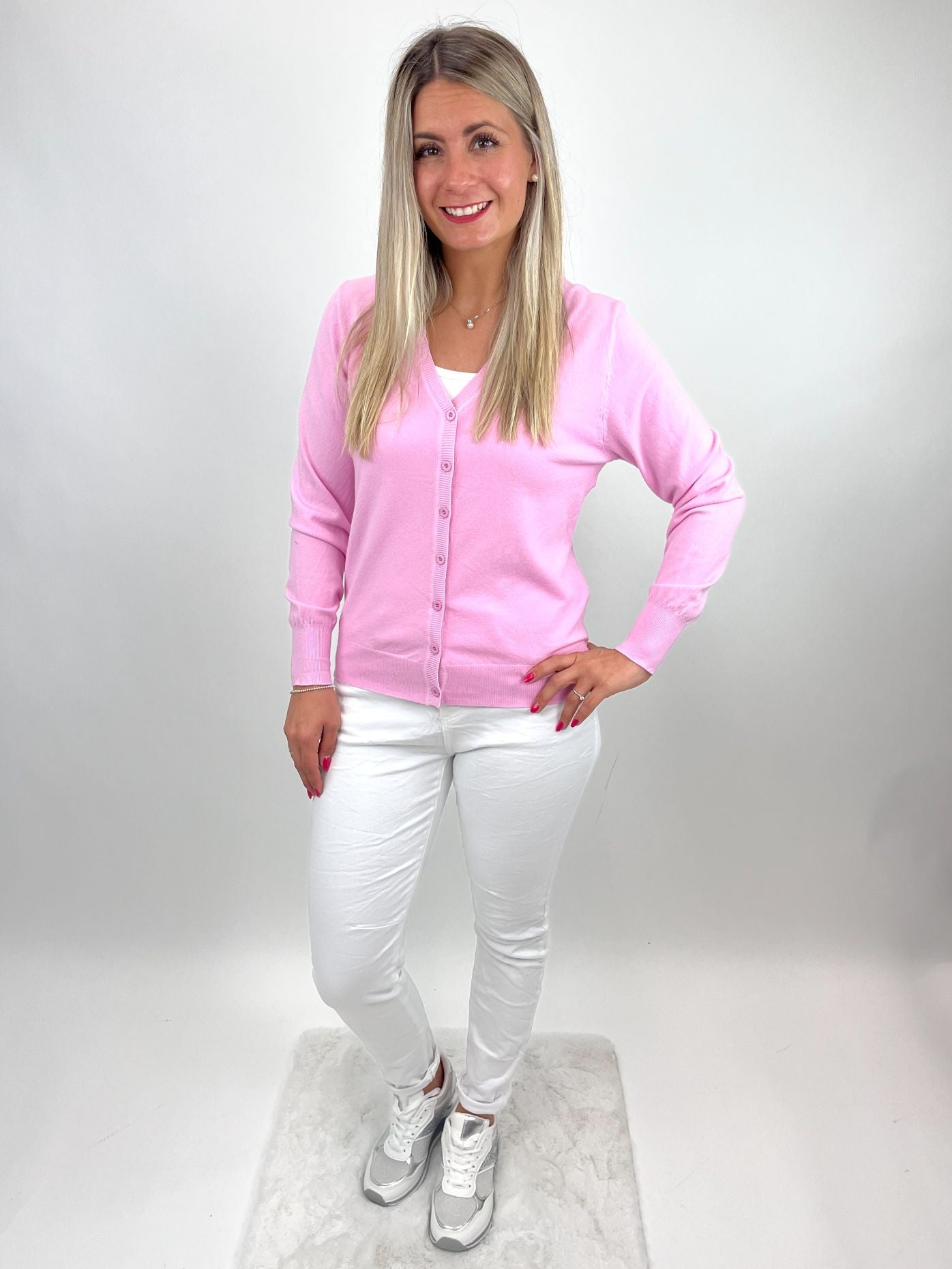 Cardigan rosa, Gr. 34-40