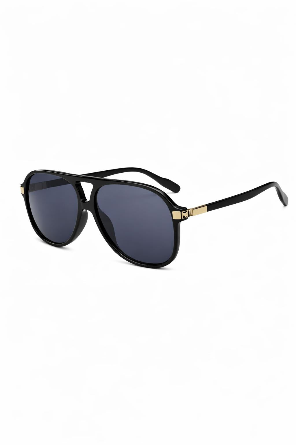 Pilot Sonnenbrille, Dunkles Gestell – dunkle Gläser