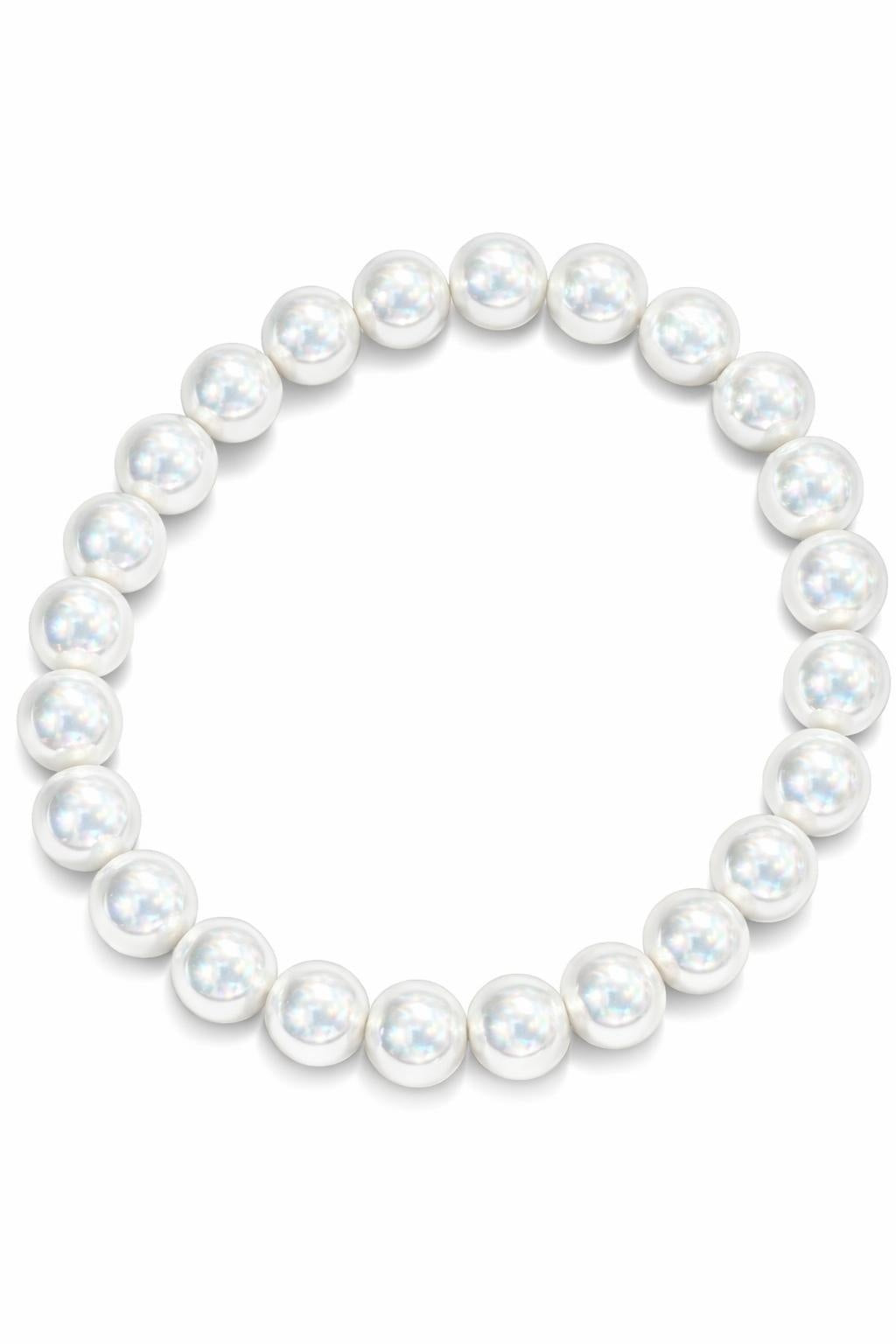 Perlenarmband weiß