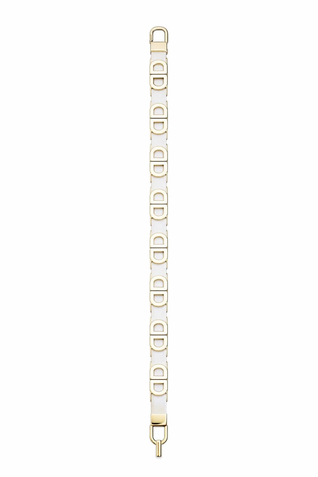 Schmuckgürtel mit Glitzer-Elementen gold /weiß