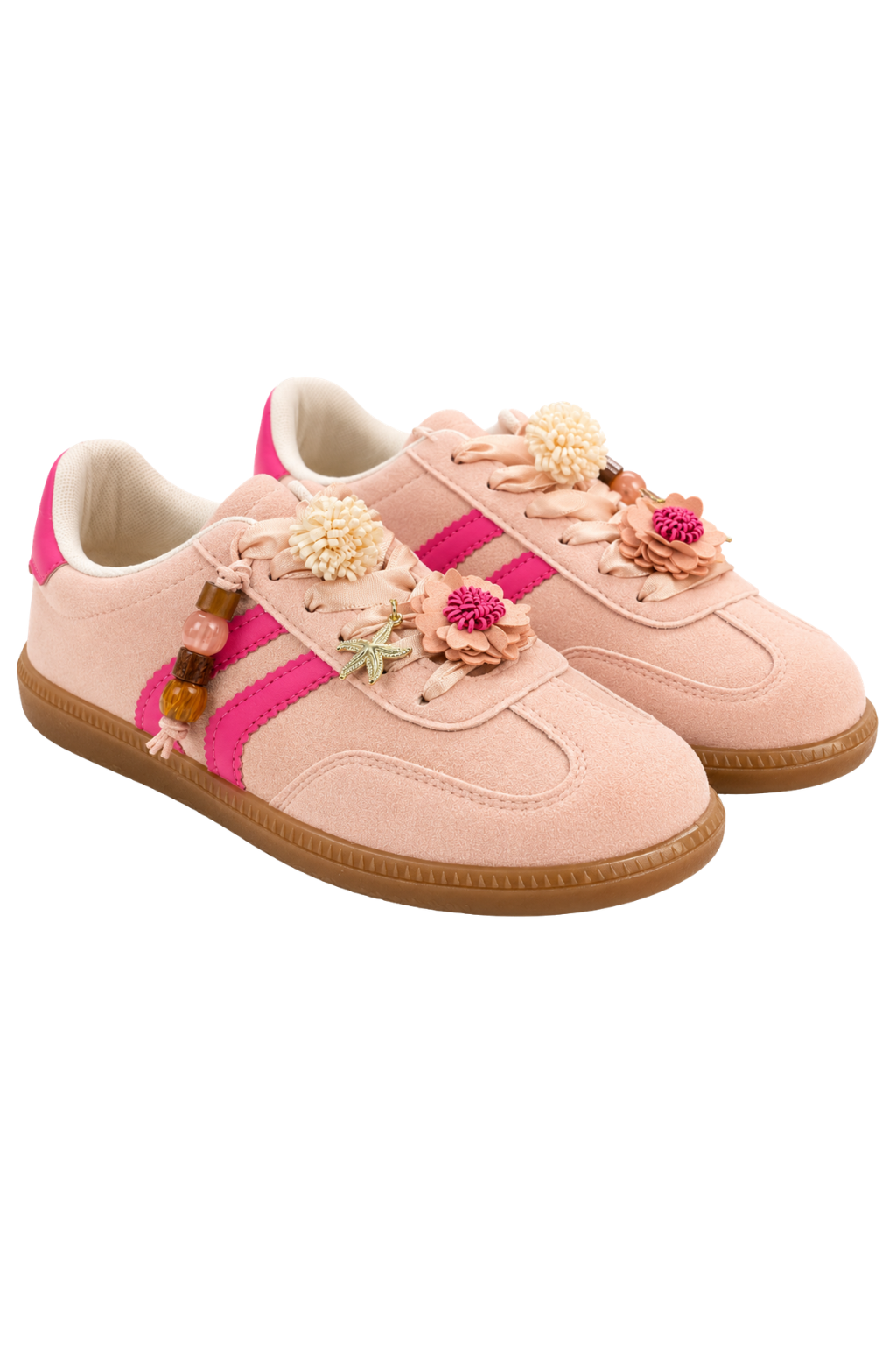 Sneaker Blumenzauber rosa, Gr. 36-41