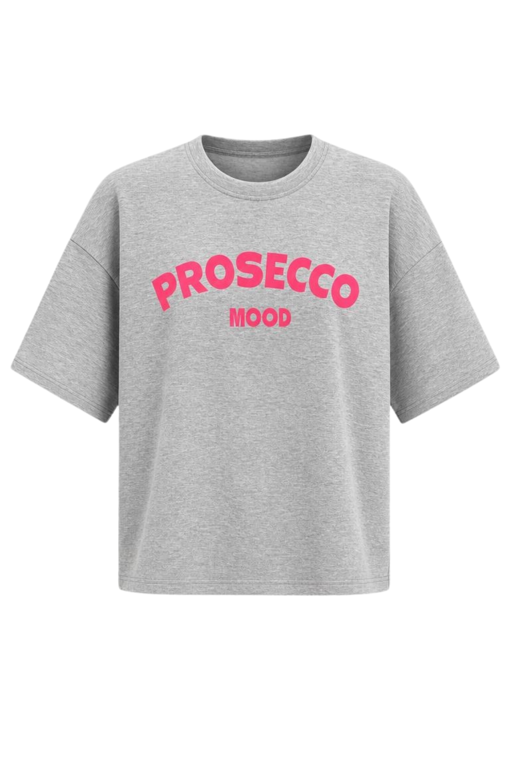 Shirt "Prosecco Mood" grau, Gr. 36-41