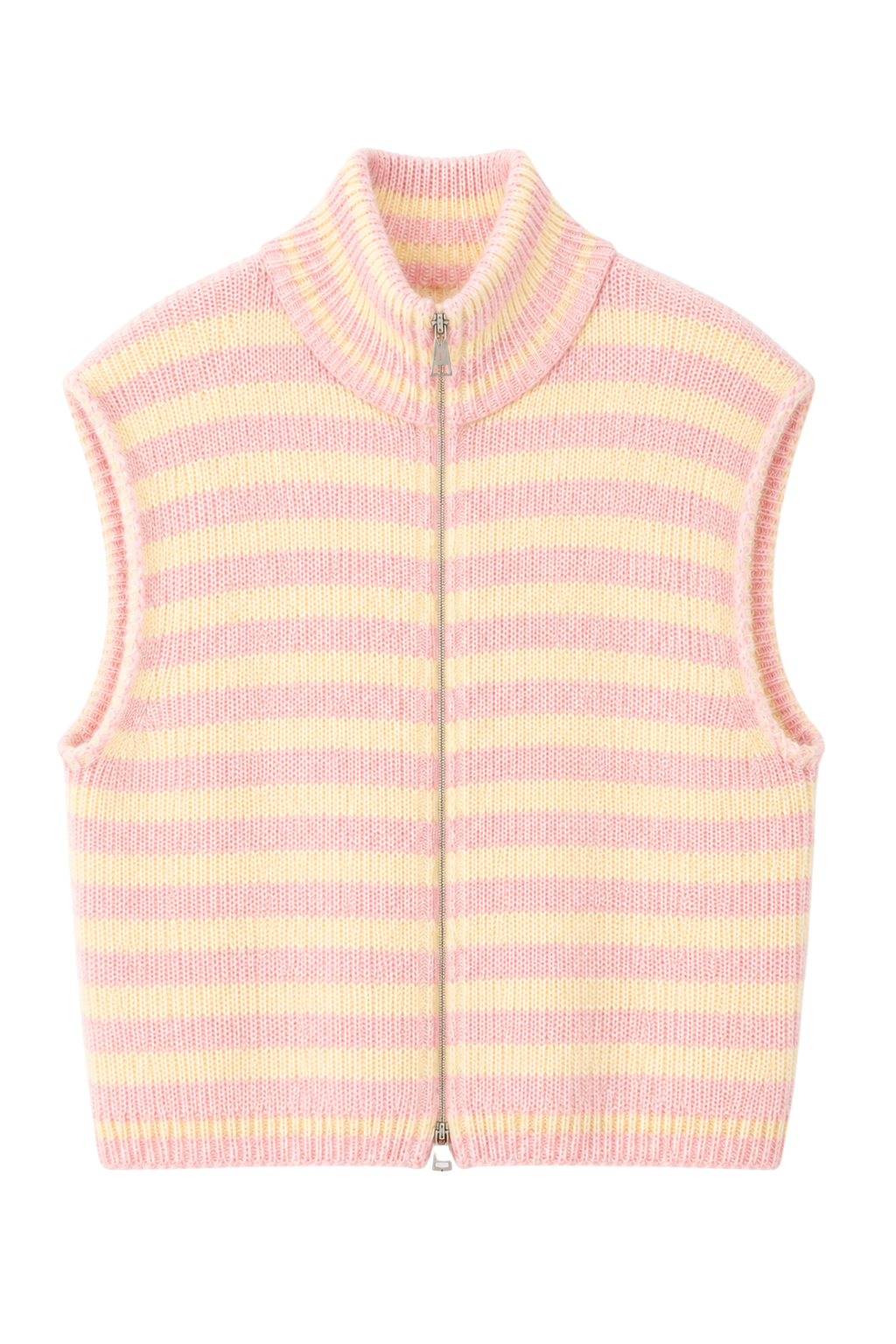 Strickweste "Candy Stripe" rosa/creme, Gr. 34-40