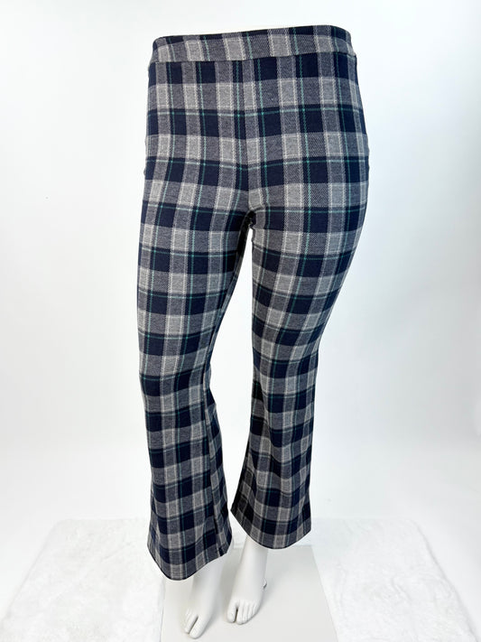 Stoffhose kariert dunkelblau/grau, Gr. 36-40