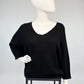 Strickpullover schwarz, Gr. 36-42 kurz