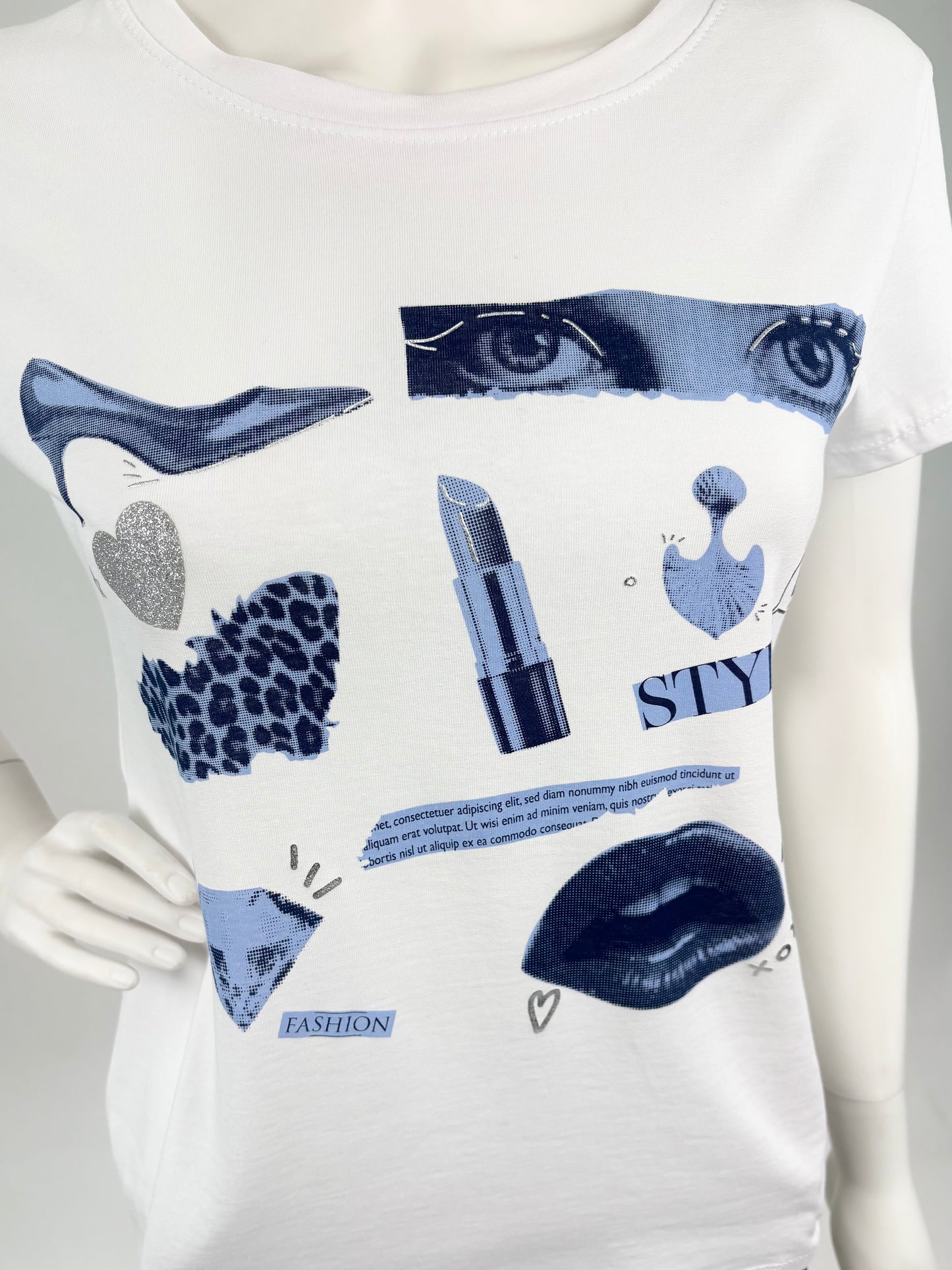 T-Shirt Lippenstift, Gr. 34-44