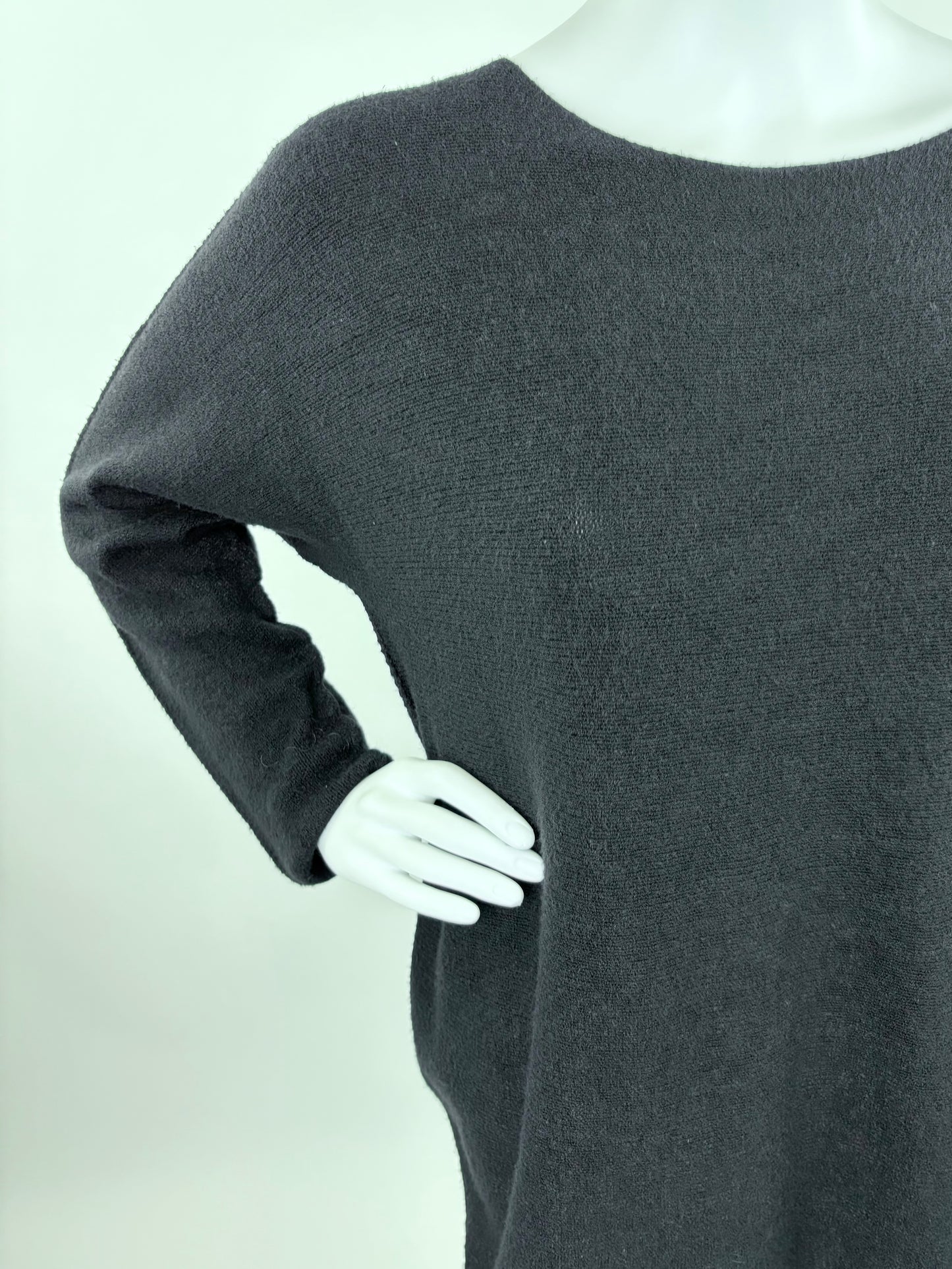 Pullover Rundhalsausschnitt schwarz , Gr. 36-42