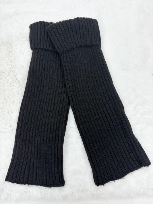 Kuschelige Strickstulpen schwarz