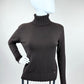Rollkragenpullover dunkelbraun Gr. 34-40