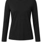 Essential Soft Longsleeve schwarz, Gr. 36-40
