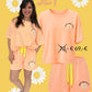 "Good vibes only" Set apricot