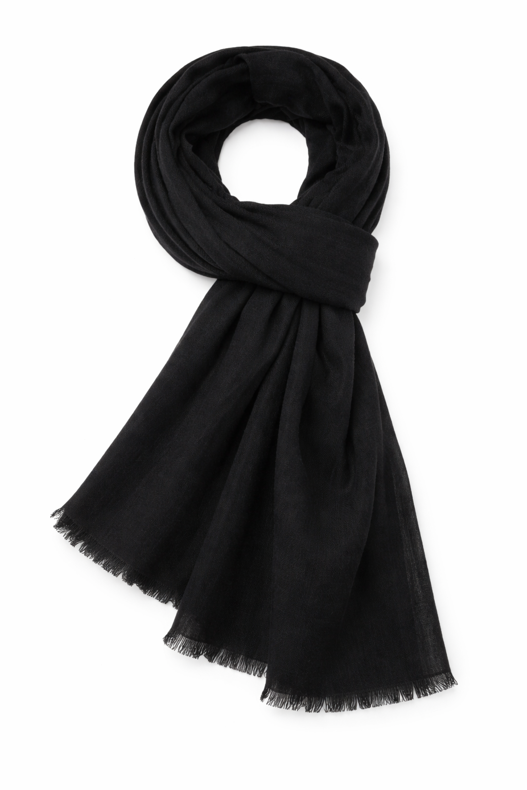 Leichter Basic-Schal schwarz