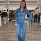 Jumpsuit jeansblau, Gr. 36-44