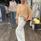 Glitzerpullover apricot, Gr. 38-44