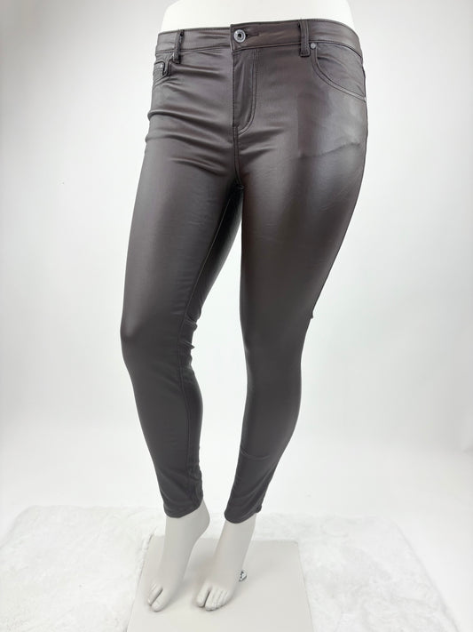 Kunstlederhose braun, Gr. 34-42