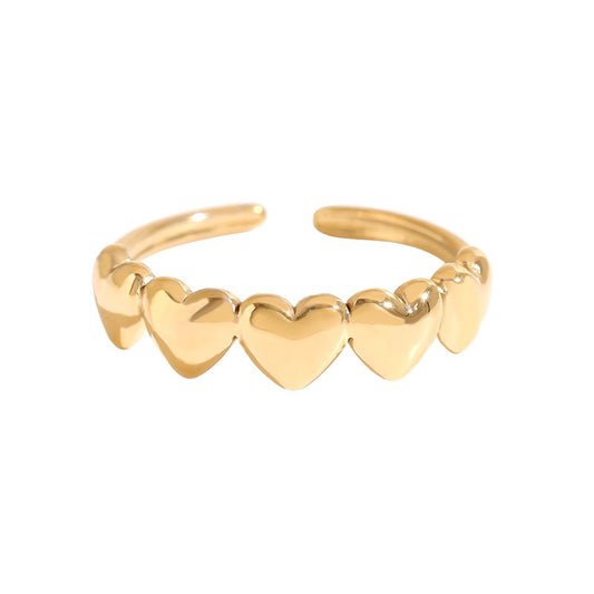 Herz-Ring gold