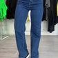 Wide-Leg Jeans dunkel, Gr. 34-42