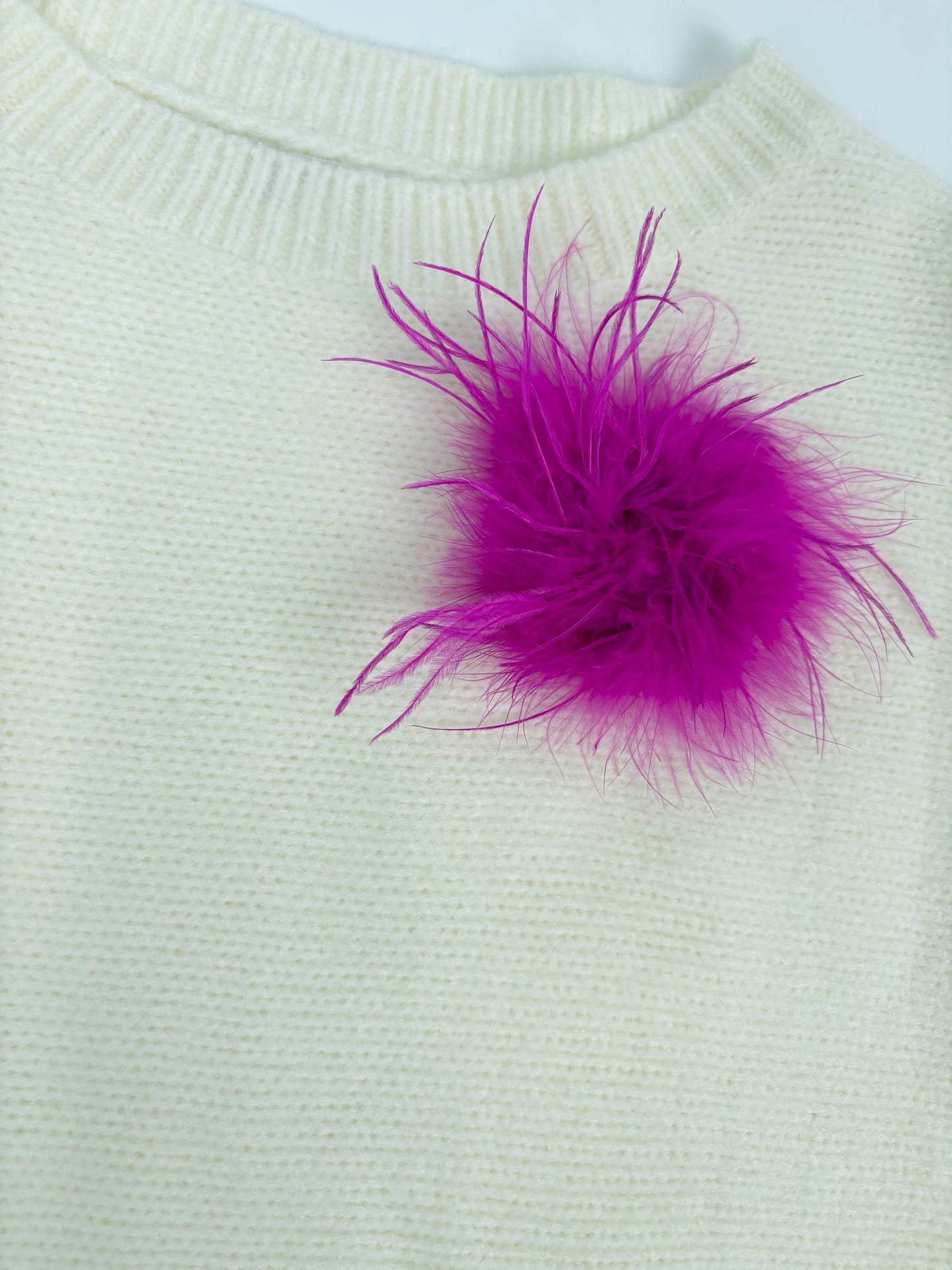 Strickpullover Feder beige, Gr. 34-40