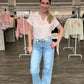Kurzarm Strickshirt mit Polokragen, Gr. 34-40